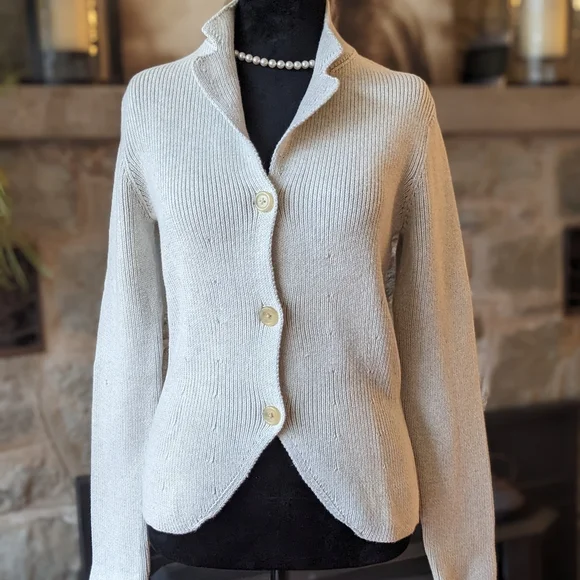 NICOLE FARHI Sweaters Nicole Farhi Hand Knit Cardigan S Poshmark